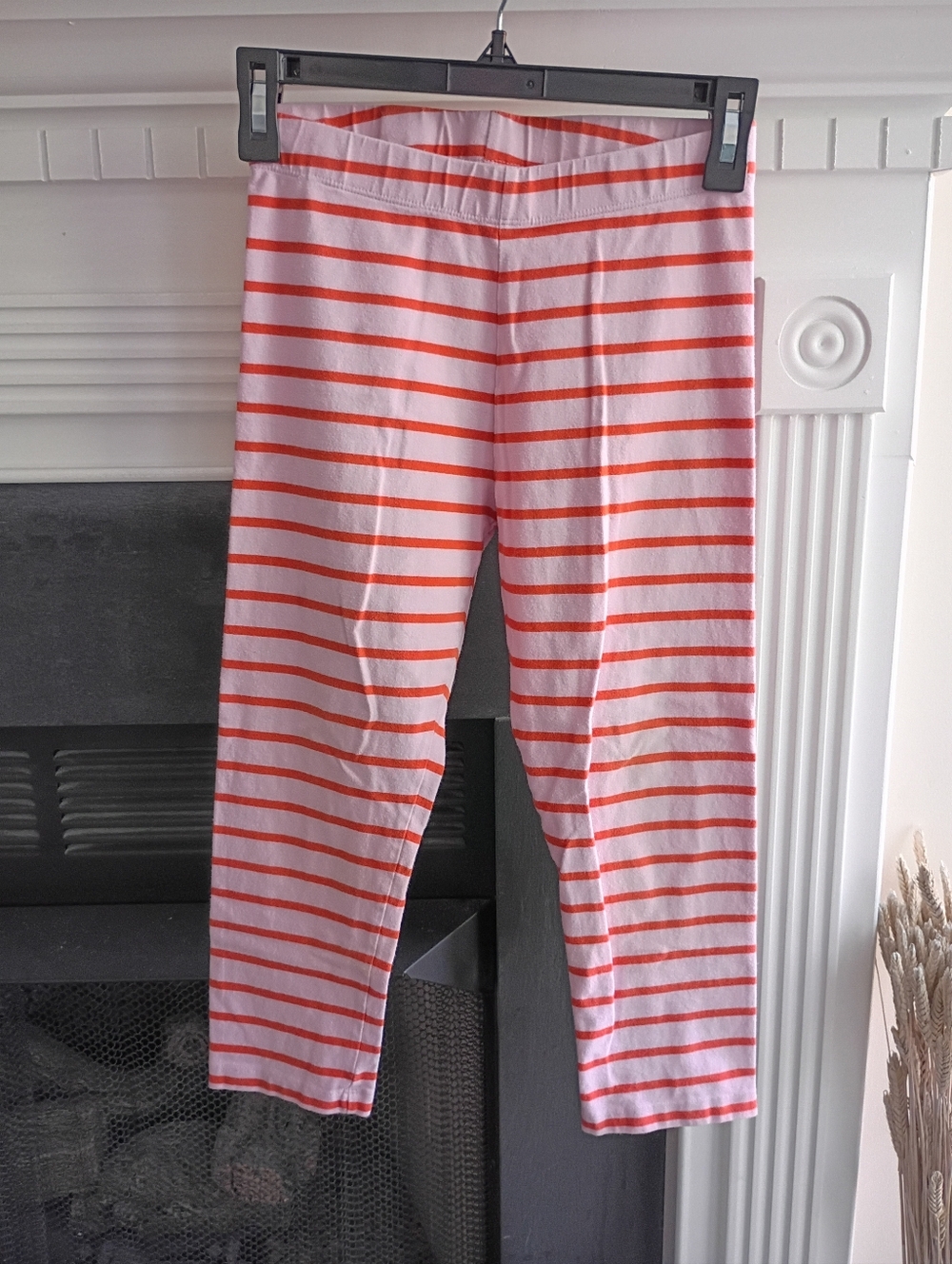 Primary 12 Blossom/Clementine Stripe Capri Leggings